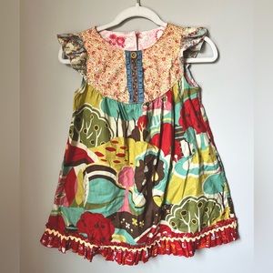 Matilda Jane Size 8 Platinum Flutter Dress- #11/20